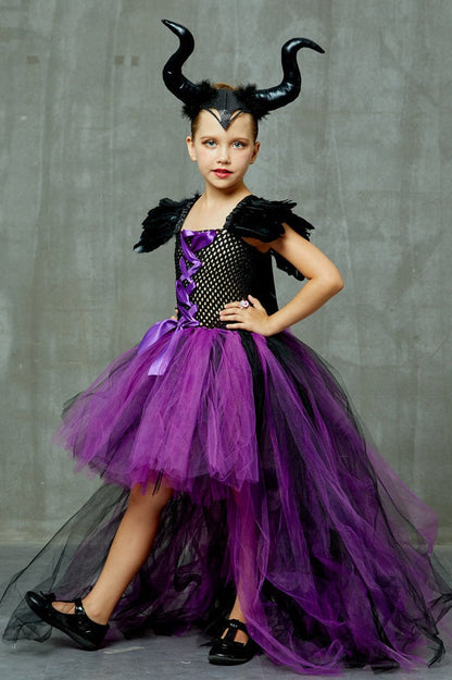 Dark Queen Dress Kid Halloween Costume