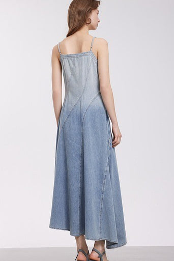 Modern Gradient Cami Denim Dress