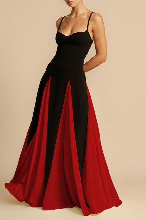 Elegant Panelled Slip Party Dress