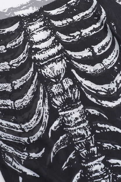 Skull Print Street Style T-Shirt