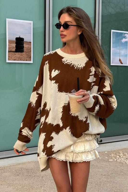 Casual Loose Fit Pullover Sweater