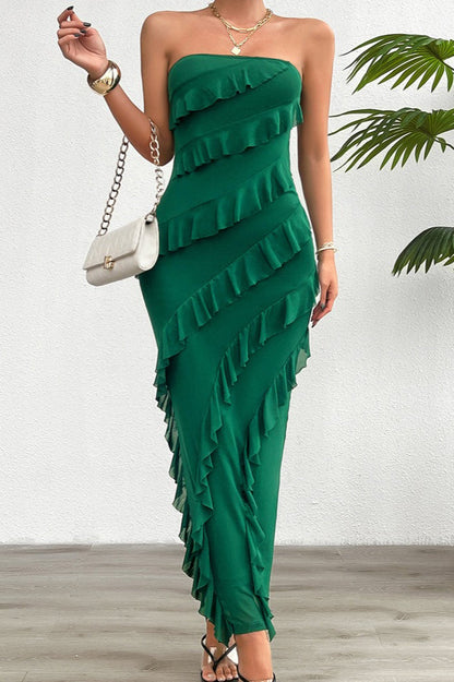 Sexy Fitted Strapless Work Dress