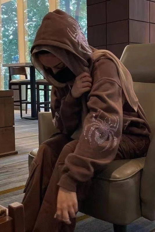 Y2K Graphic Zip Up Hoodie