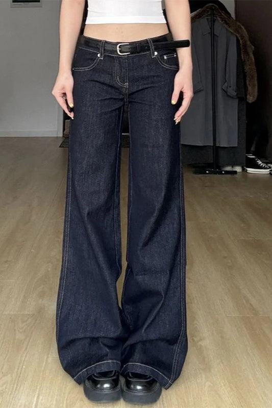 Vintage High Waist Straight Leg Jeans