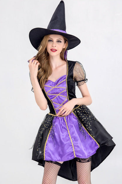 Velvet Witch Dress Halloween Costume