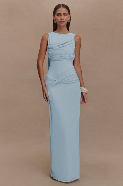 Elegant Sleeveless Backless Slim Slit Long Formal Dress