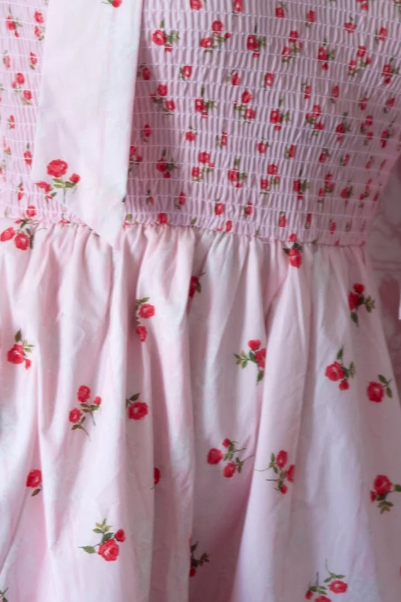 Tie-Back Maxi Floral Dress