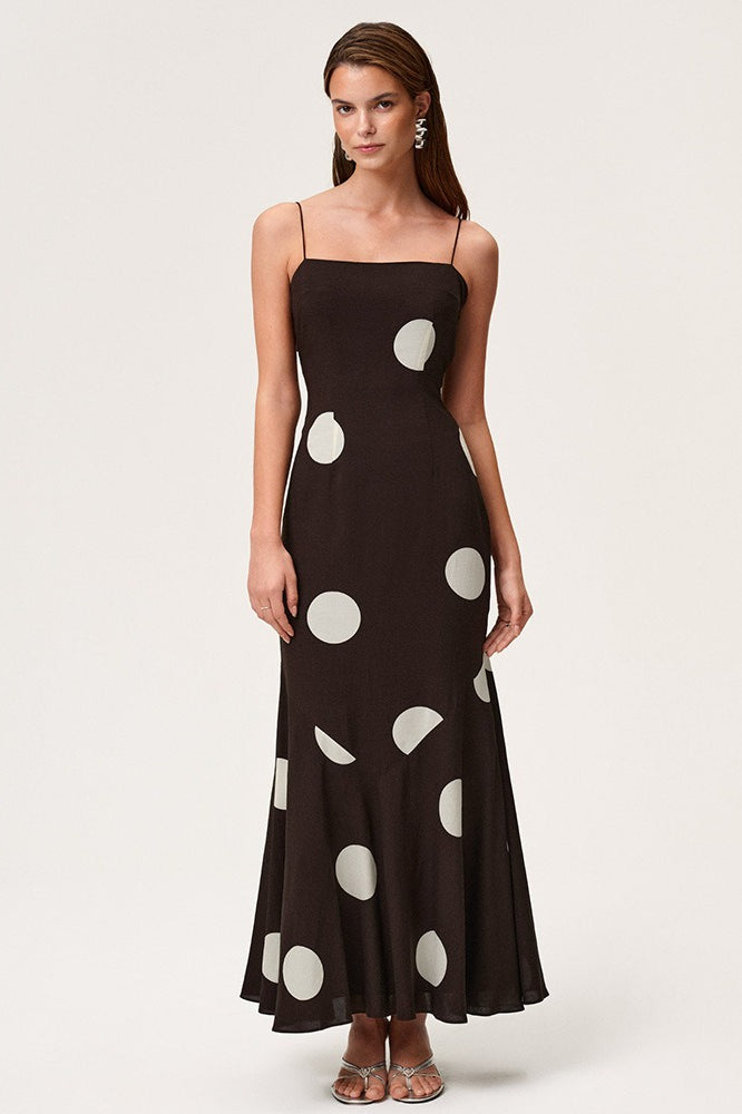 Tie Detail Open Back Slip Dress