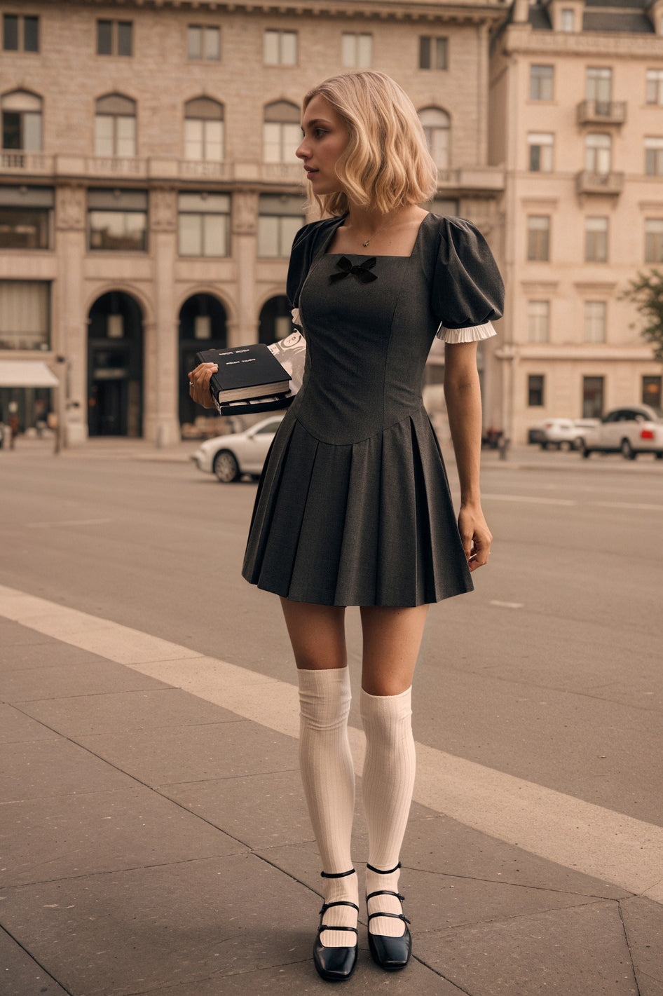 Vintage Fitted A Line Work Dress