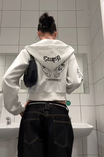 Punk Gothic Long Sleeve Hoodie