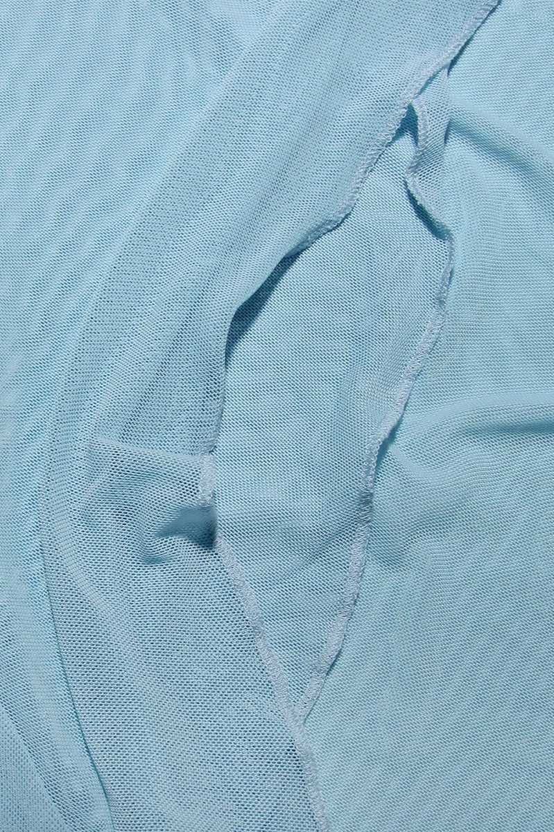 Sheer Floral Halter Party Dress