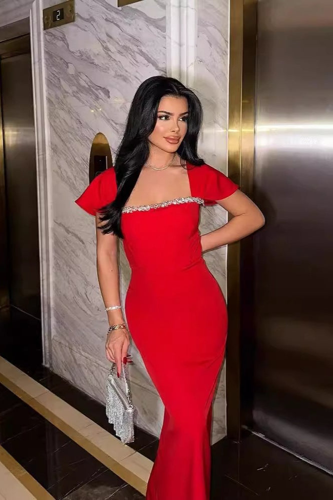 Elegant Rhinestone Bandage Formal Dress