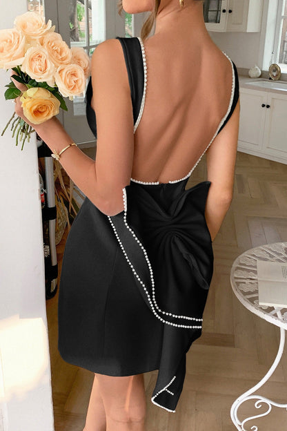 Bow Detail Bodycon Party Dress