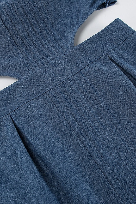 Vintage Cutout Denim Dress