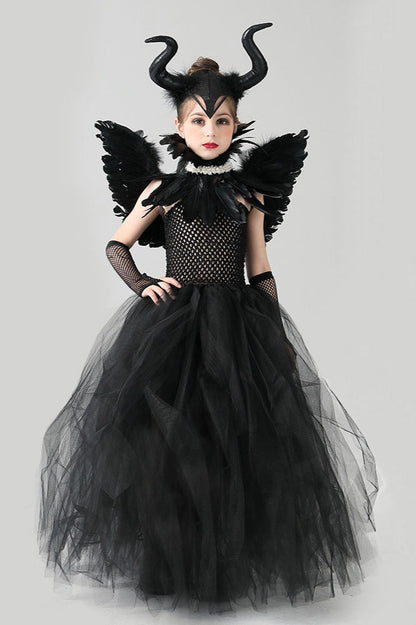 Evil Queen Gown Kid Halloween Costume