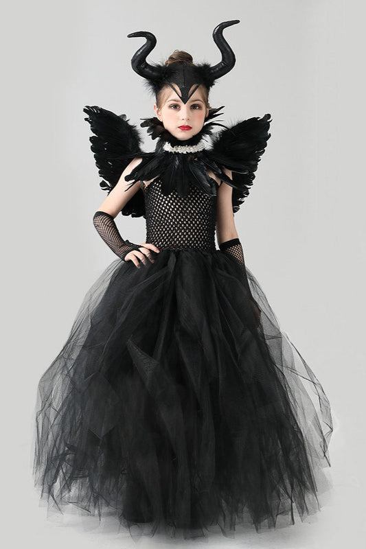 Evil Queen Gown Kid Halloween Costume