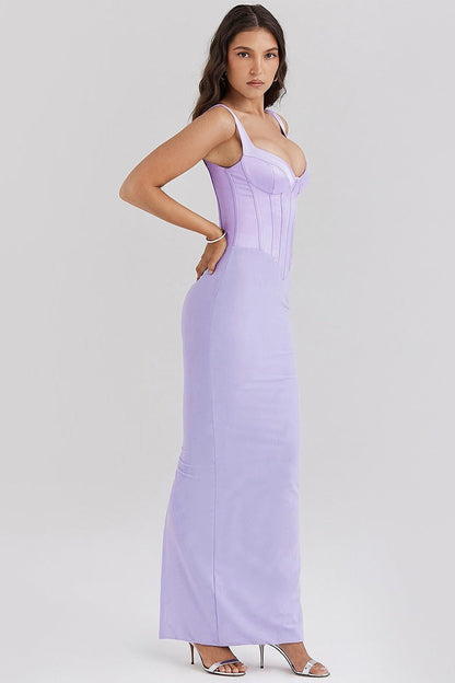 Spaghetti Strap Slit Party Dress