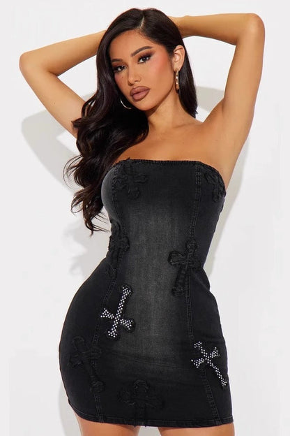 Bodycon Mini Denim Dress