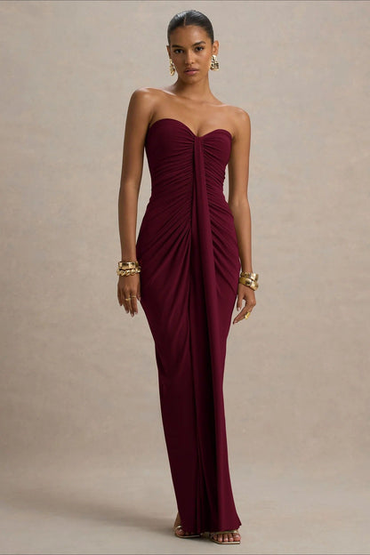 Elegant Ruched Party Dress