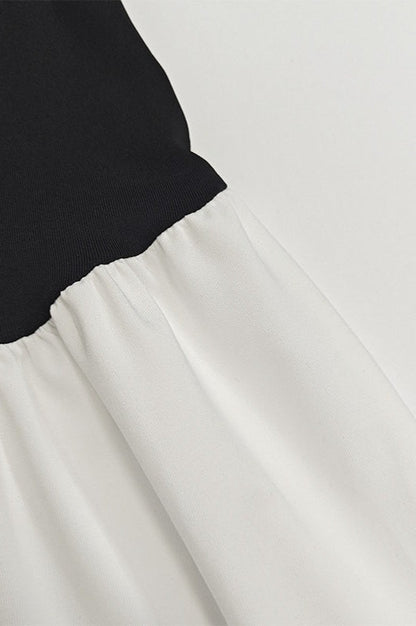 Bodycon Ruched Patchwork Maxi Dress