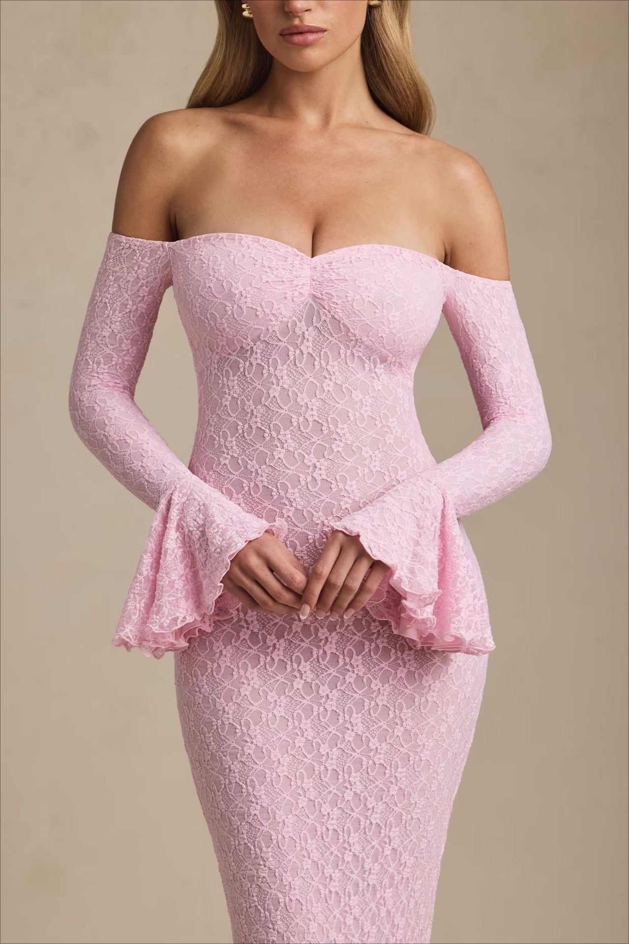 Sexy Bodycon Evening Lace Dress