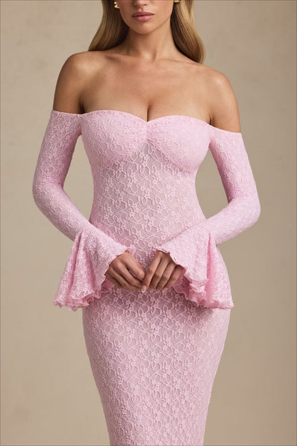 Sexy Bodycon Evening Lace Dress
