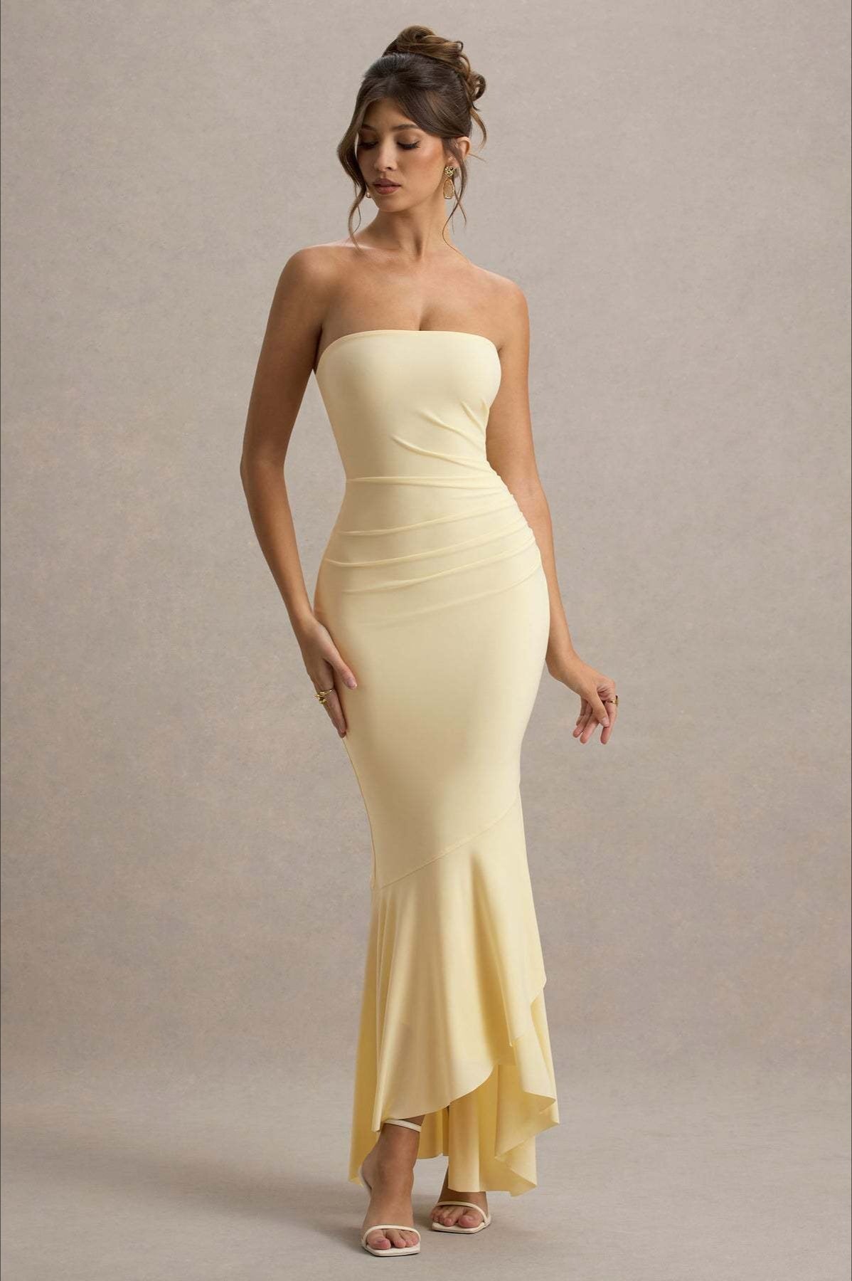 Elegant Strapless Party Dress
