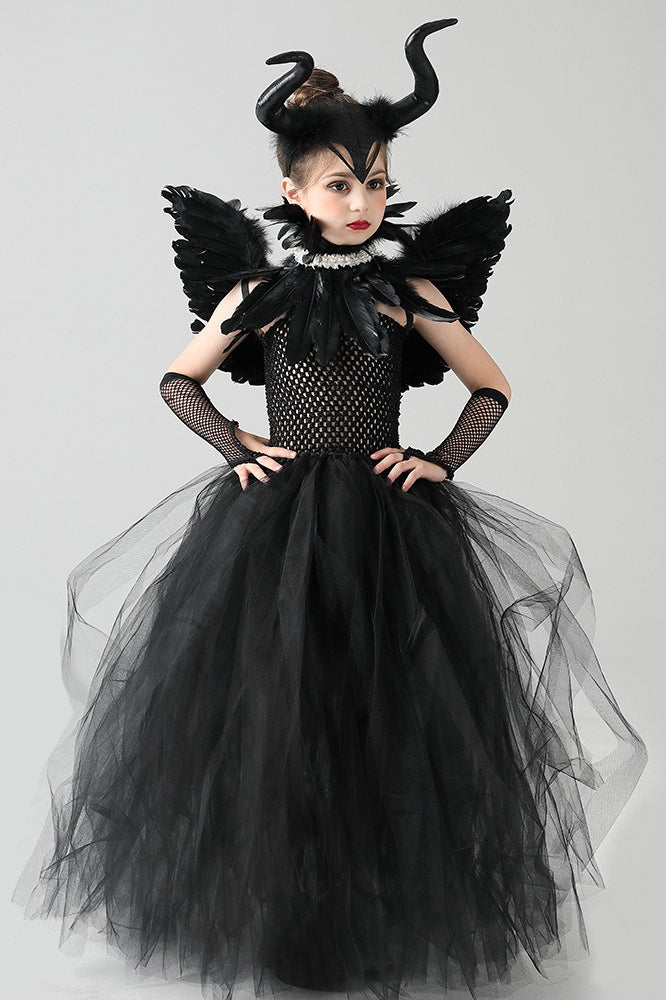 Evil Queen Gown Kid Halloween Costume