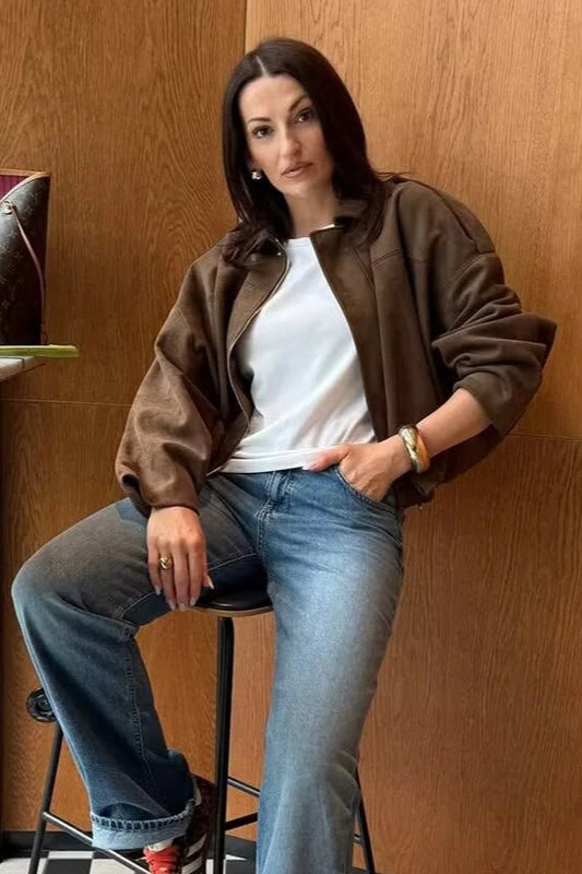 Elegant Bat Sleeve Jacket