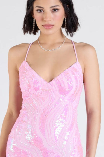 Sexy Elegant Sequin Party Formal Evening Sequin Dress