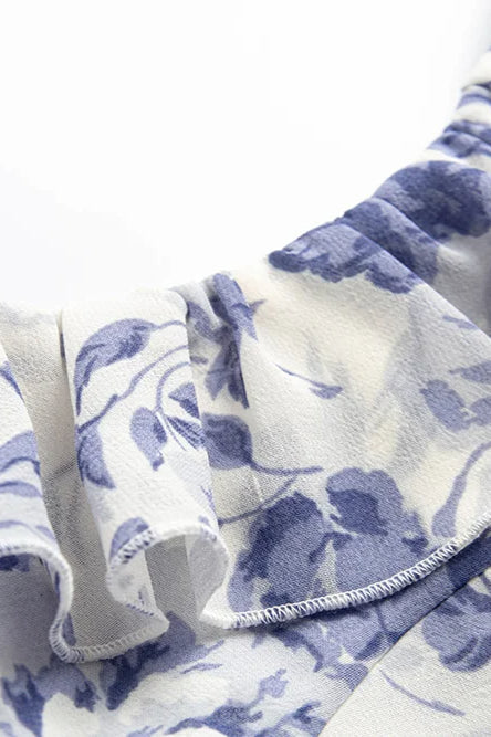 Elegant Ruffle Floral Dress