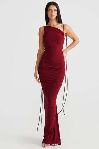 Solid Color Bodycon Slip Party Dress