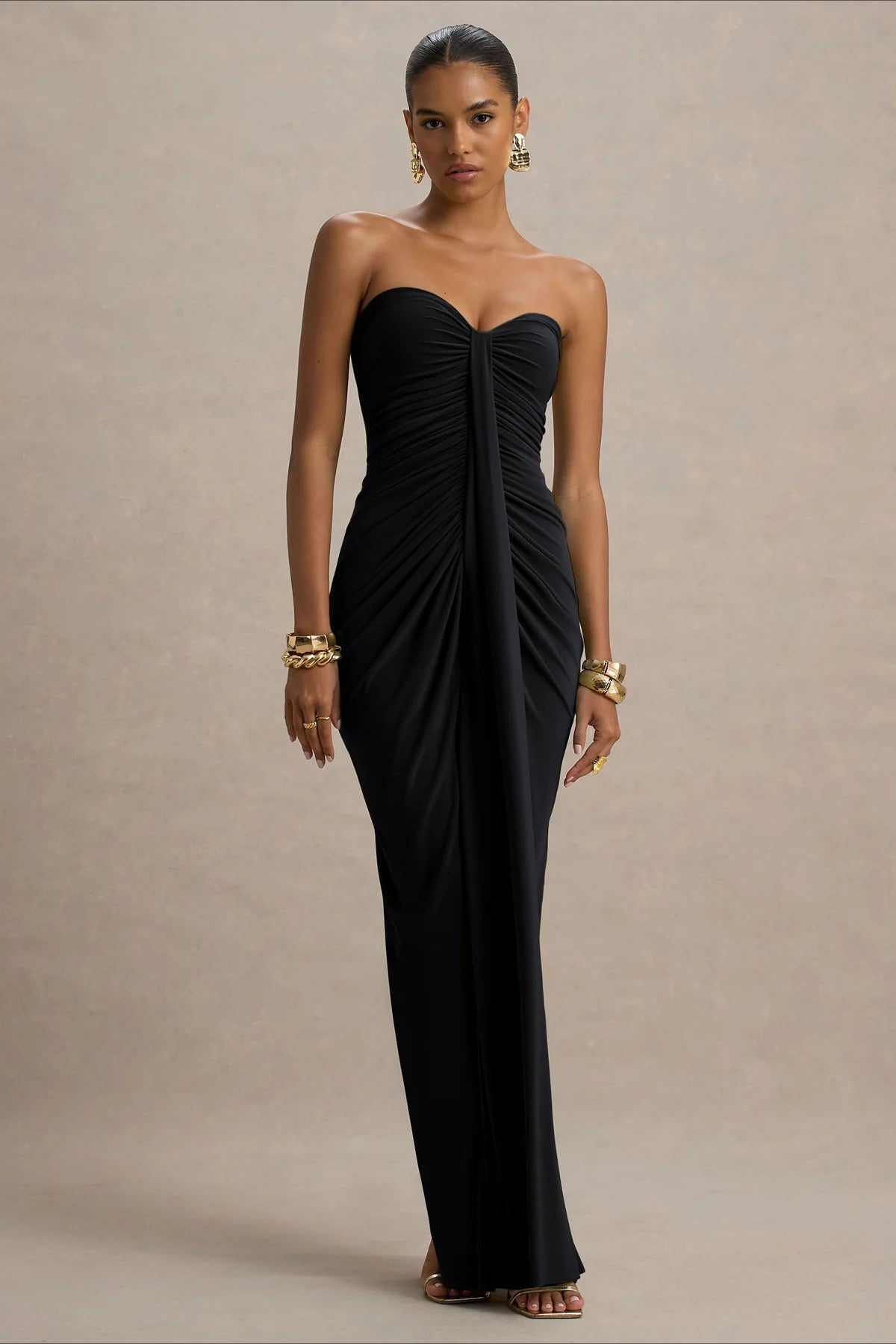 Elegant Ruched Party Dress