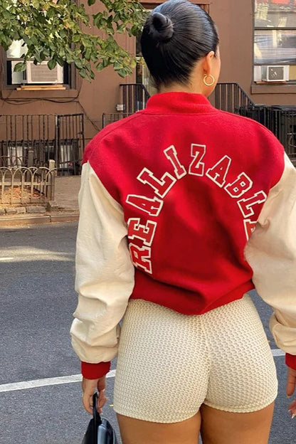 Y2K Streetwear Letter Embroidery Jacket