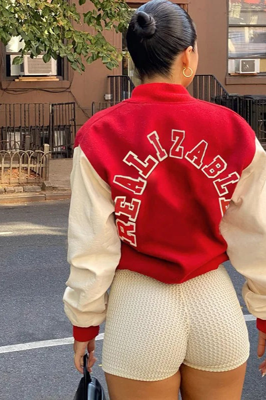 Y2K Streetwear Letter Embroidery Jacket
