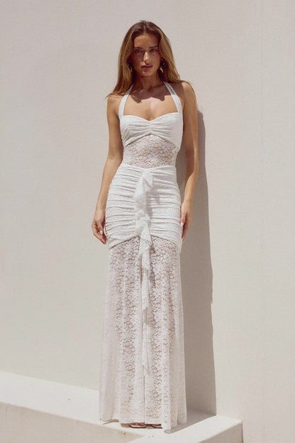 Sexy Slim Fit Halter Lace Dress