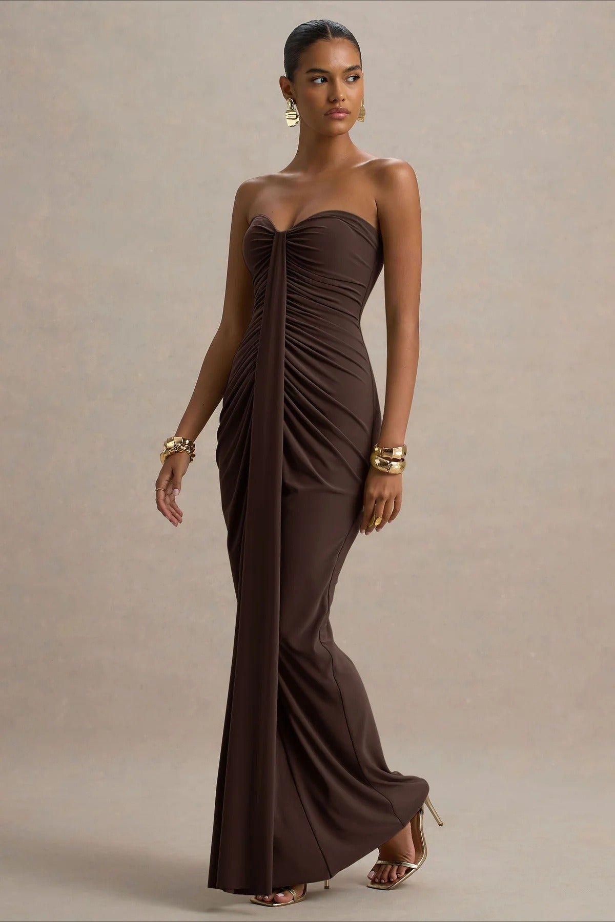 Elegant Ruched Party Dress