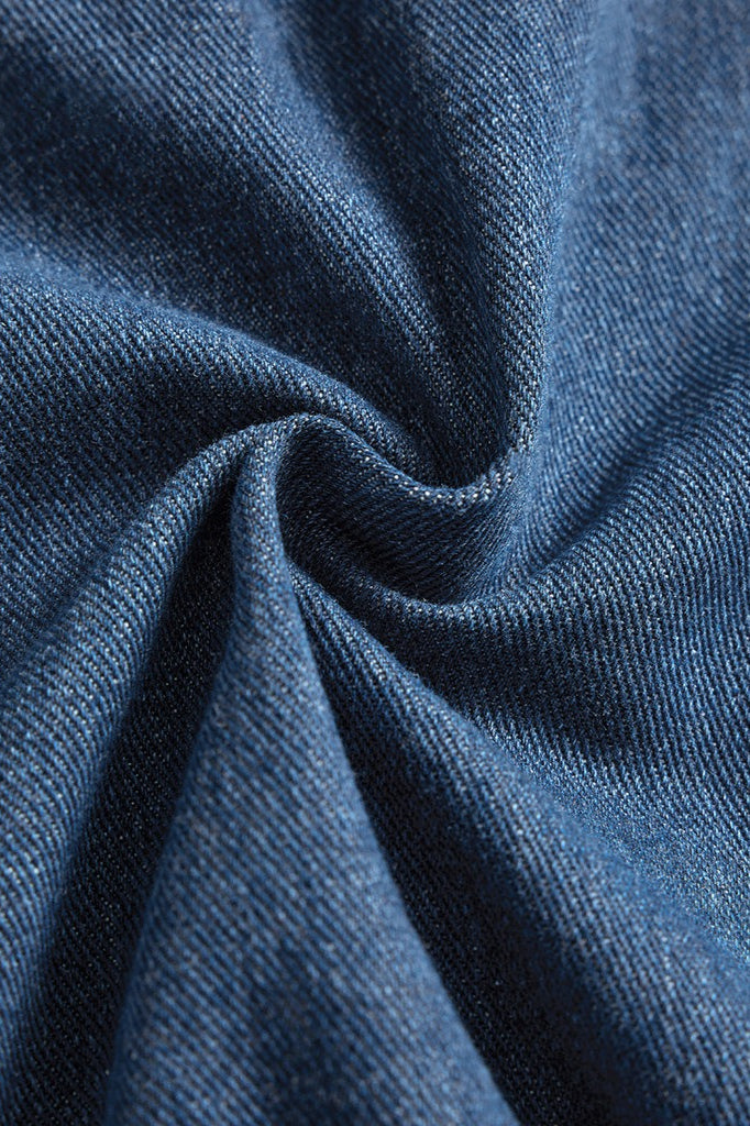 Sleeveless Washed Denim Dress