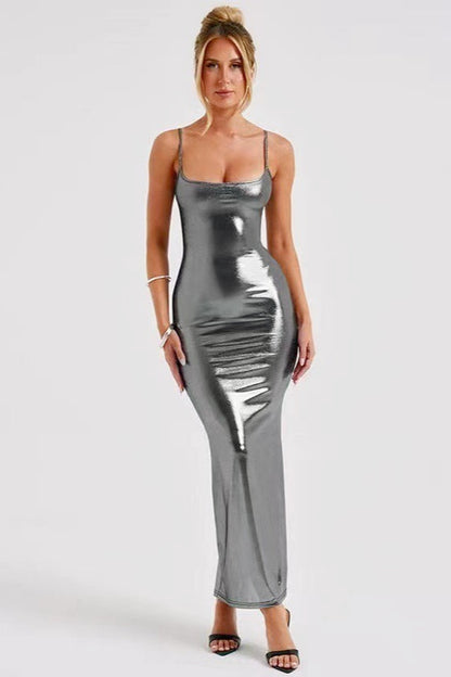 Sultry Fitted Slip Dress