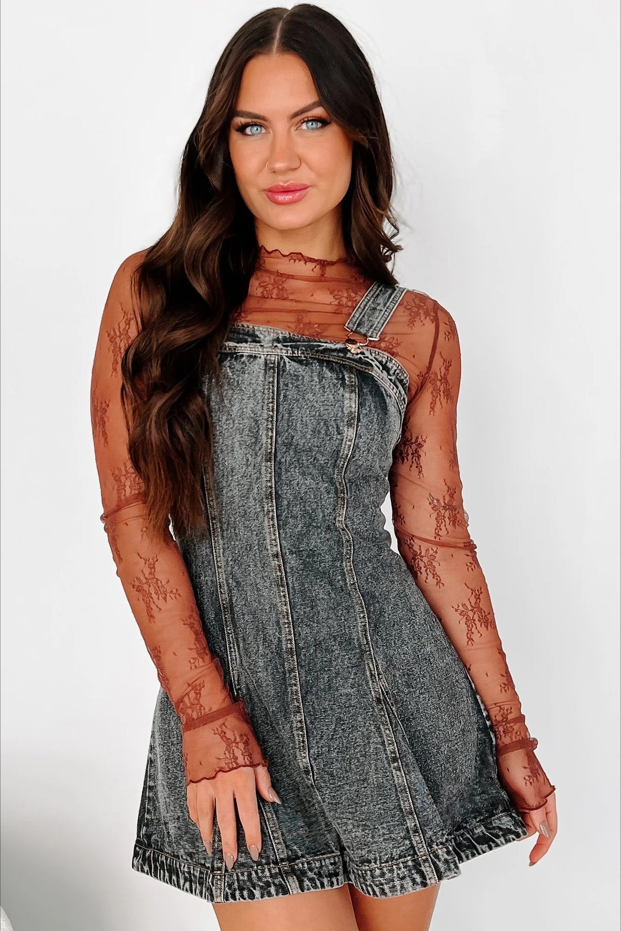 Strappy Slim Fit Denim Dress