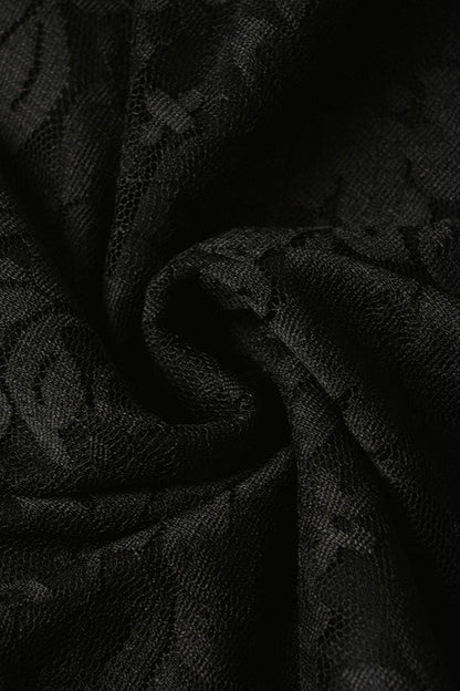 Sexy Irregular Hem Mini Lace Dress