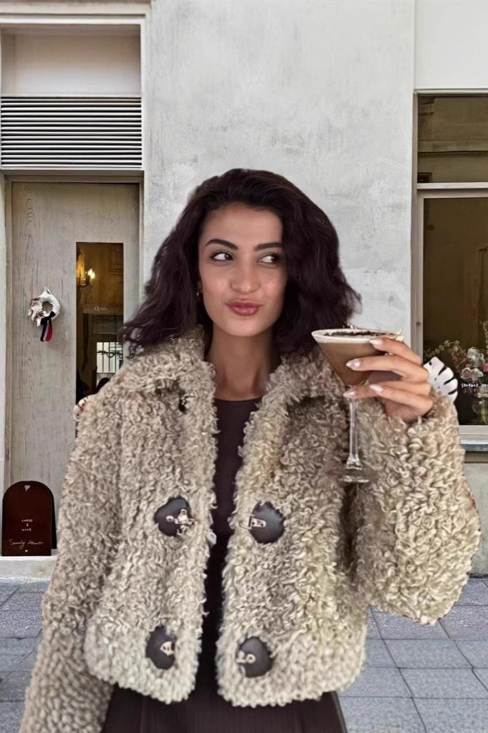 Fleece Toggle Short Coat