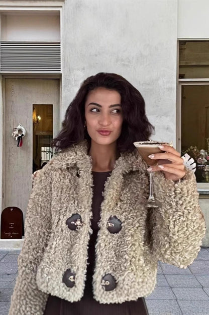 Fleece Toggle Short Coat