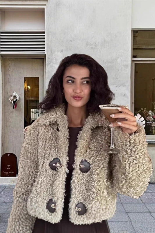 Fleece Toggle Short Coat