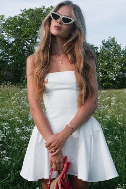 Satin Corset Mini Party Dress