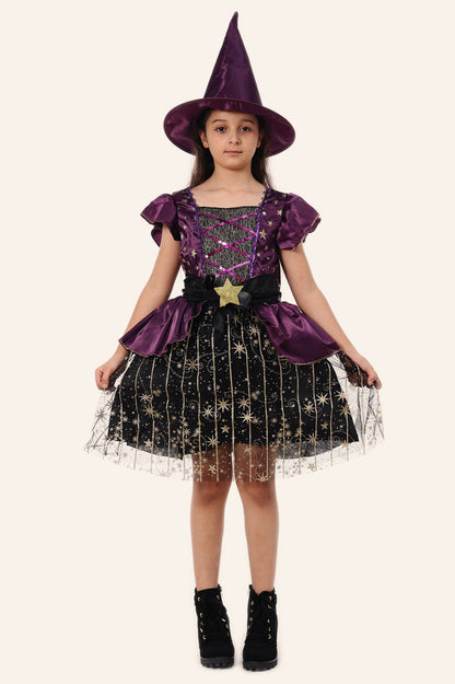 Little Witch Outfit Kid Halloween Costume