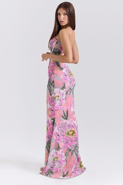 Slim-Fit Floral Slip Dress