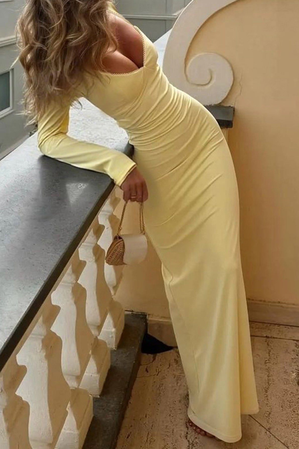 Elegant Long Sleeve Bodycon Work Dress