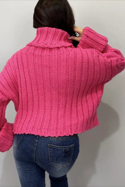 Relaxed Fit Turtleneck Sweater