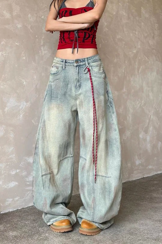 Light Blue Y2K Baggy Jeans